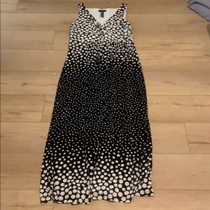 Polka dotted maxi dress